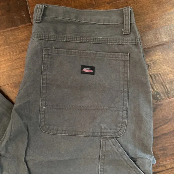 Dickies Carpenter Pants Mens 36x32 Gray Canvas Workwear Utility Painter Pant - Picture 3 of 8
